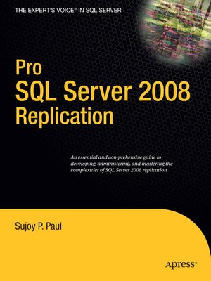 cover image of Pro SQL Server 2008 Replication